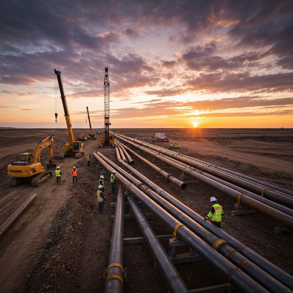 Oil and gas pipeline construction